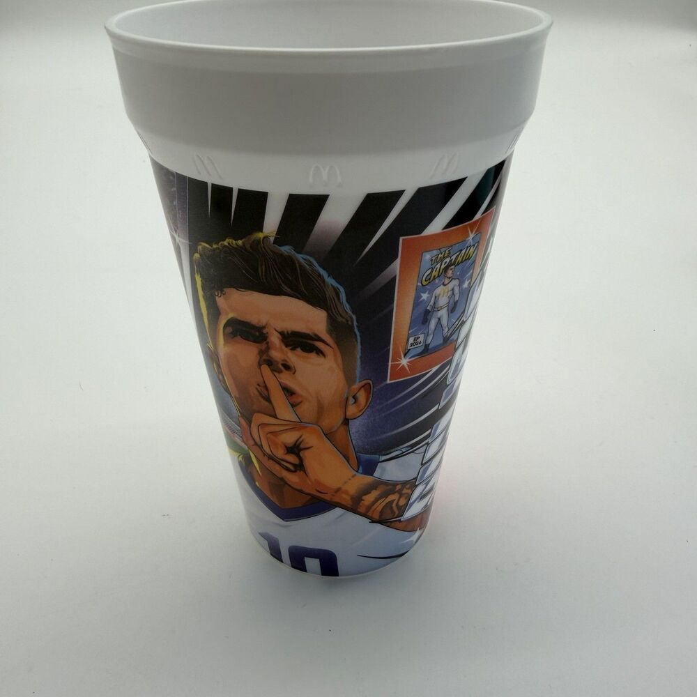 2026 McDonald's FIFA World Cup Adult Happy Meal Cups Single Pulisic (unused)